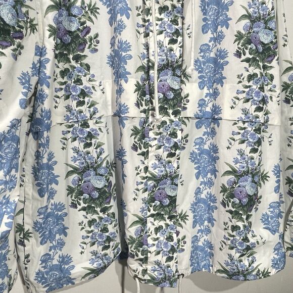 NWOT Clare V. Theo Hooded Floral Windbreaker Anorak Jacket size XL / XXL - Picture 5 of 7